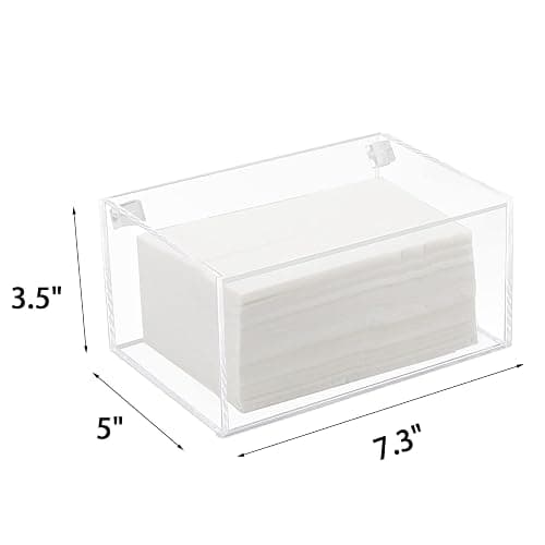 Watpot Acrylic Laundry Dryer Sheet Holder, Clear Dryer Sheets Container with Lid for Laundry Room, Clear thumbnail 3