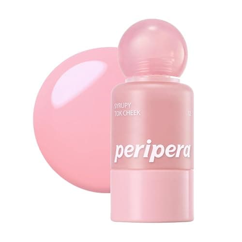 PERIPERA SYRUPY TOK CHEEK Liquid Blush| Dewy Finish with Long-Lasting Hydration, Buildable & Blendable Color, Natural Glow for Cheeks, Safe for Sensitive Skin (12 SNUG GRAPE) - Image 1