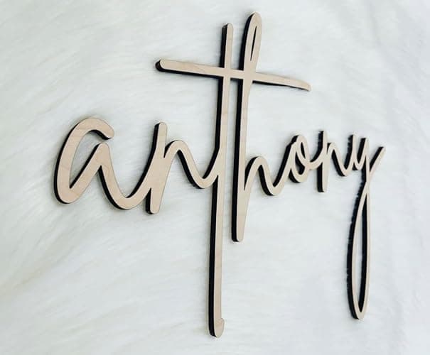 Personalized Name Sign | Custom Wooden Name Sign | Nursery Wall Decor | Interior Wall Hanging | Over Crib Sign | Nursery Baby Shower Gift thumbnail 8