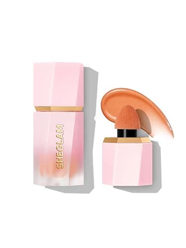 SHEGLAM Color Bloom Dayglow Liquid Blush Makeup for Cheeks Shimmer Finish - Float On - Image 1