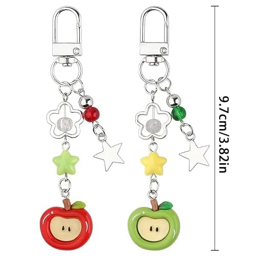 DAMOWANG 2pcs Fruit Key Chains Women Cute Keychains Stylish Key Chain Phone Charm Bag Charms Womens Keychain Accessories thumbnail 2