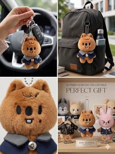 Lithosync 8 PCS Skzoo Keychains 4.7 Inches Straykids Merch Plush Keychains SKZ Set Key Pendant thumbnail 8