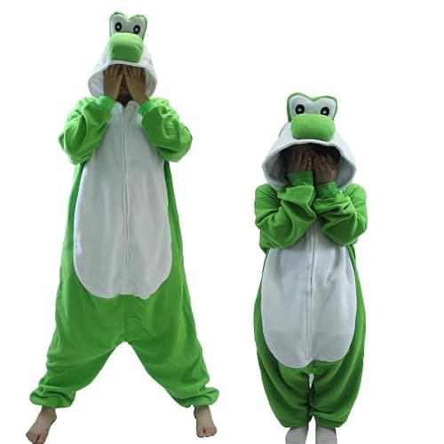 Adult Unisex Pink Yoshi Kigurumi Onesie Suit Halloween Christmas Anime Pajamas Green Yoshi Cosplay Costumes Disfraz Couple thumbnail 8