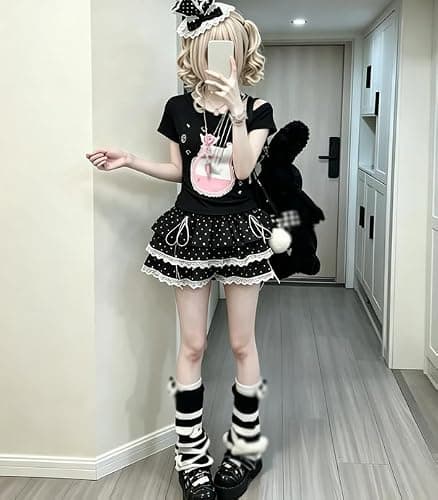 Cute Shirts for Teens Y2k Outfits Cute Harajuku Emo Vintage Gyaru Cutecore Clothes Shirts Graphic Tees 2000s Tops thumbnail 3