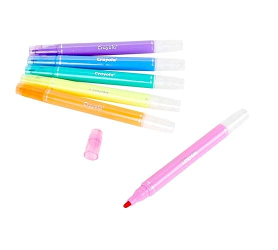 Crayola Take Note Erasable Highlighters (6ct), Assorted No Bleed Highlighters, Chisel Tip Marker Set, For Organizing & Coloring, Gifts thumbnail 4