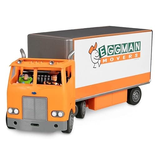 Disney Store Official Toy Story Moving Truck Vehicle Play Set - Eggman Movers Truck with Trailer, Andy's Room, Woody, Buzz Lightyear, Rex, RC, & Hamm Plus Accessories thumbnail 5