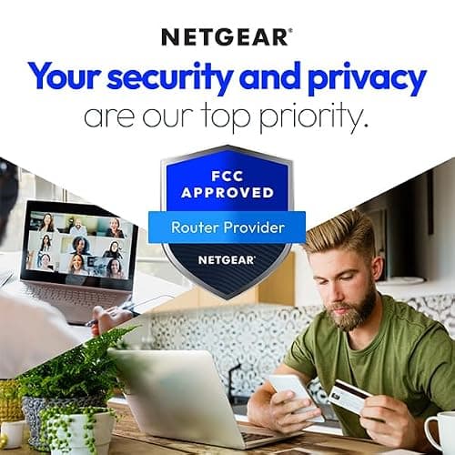 NETGEAR Nighthawk Dual-Band WiFi 7 Router (RS90) – Router Only, BE3600 Wireless Speed (up to 3.6 Gbps) - Covers up to 2,000 sq. ft., 50 Devices – 2.5 Gig Internet Port - Free Expert Help thumbnail 7