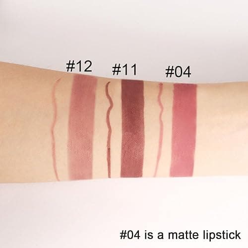 Kaely 2-in-1 Chestnut Antique Rose Lip Liner & Lipstick Set Kit for Women, Matte Lips Kit with Lip Liner Lip Stains Long Lasting Waterproof 24 Hour Lipstick and Lip Liners Combo Lipliners Pencil 04 thumbnail 4