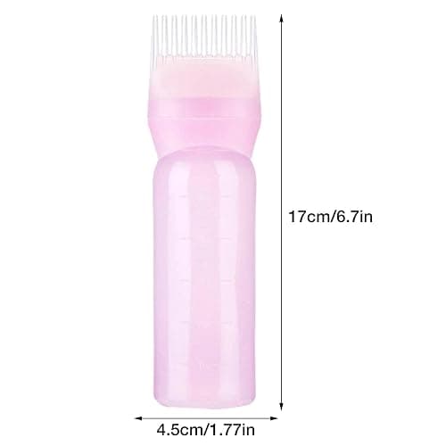 Lpoppcx Applicateur Huile Cheveux,6 Ounces Flacons De Teinture Pour Cheveux Avec Échelle, Flacons Applicateurs De Coloration Pour Coloration Des Cheveuxs Et Soin Du Cuir Chevelu thumbnail 4