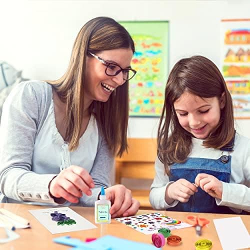 MY CREATIVE CAMP Beginner's Quilling Kit for Kids and Adults, DIY Craft Kit for Kids and Adults, Paper Quilling Kit for Beginners with Tools, Instructions & Storage Box, Makes 10+ Fun Projects thumbnail 7