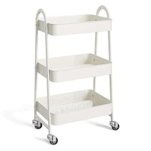 white trolley cart for bedroom - Image 1