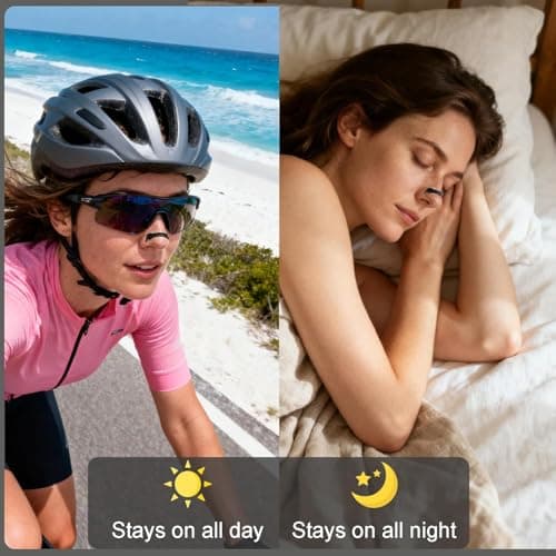 Magnetic Nasal Strips (30 Pairs) - Anti-Snoring Magnetic Nose Strips for Sleeping, Breathable Snore Reducing Aids & Sleep Aid Nasal Magnets Anti Snoring Devices thumbnail 3