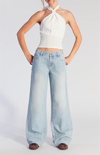 PacSun Women's Casey Low Rise Baggy Jeans Dark Indigo Tint thumbnail 3
