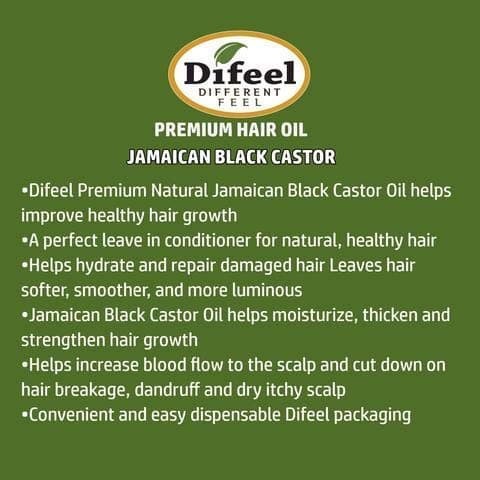 Difeel Premium Natural Jamaican Black Castor Hair Oil 7.1 oz - Jamaican Black Castor Oil for Hair Growth thumbnail 3