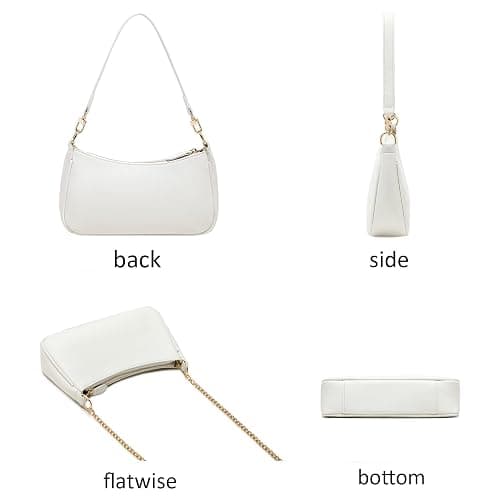 Shoulder Bags for Women Small White Purse Y2K Handbag Crocodile Pattern Clutch 90s Purses thumbnail 2