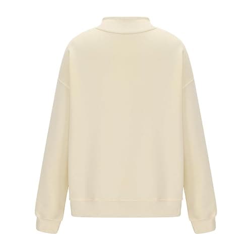 Mock Neck Sweatshirt Womens Fall Oversized Turtleneck Pullover Slouchy Fleece Long Sleeve Sweater Tops Preppy Outfits thumbnail 7