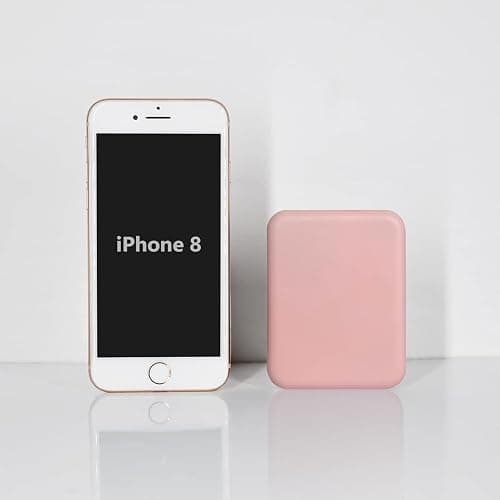 Kintion Pocket Mirror, 1X/3X Magnification LED Compact Travel Makeup Mirror with Light for Purse, 2-Sided, Portable, Folding, Handheld, Small Lighted Mirror for Gift, Pink thumbnail 2