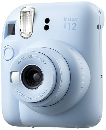 Fujifilm Instax Mini 12 Instant Film Camera Pastel Blue, Fujifilm Instax Mini Twin Pack Instant Film 20 Prints, Prtotective Case, Gift Bundle thumbnail 2