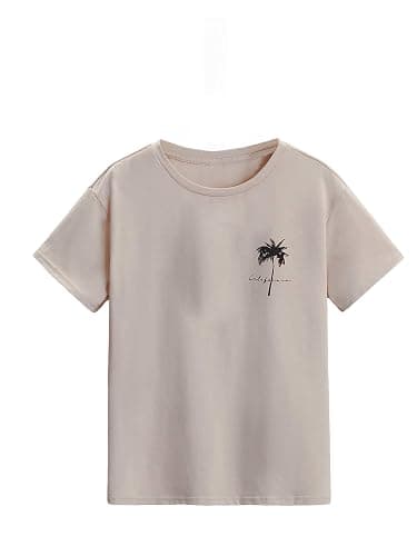 SOLY HUX Boy's Graphic Tees Palm Tree Print Short Sleeve Crew Neck Summer Trendy T-Shirts Clothes for Teen Boys - Image 1