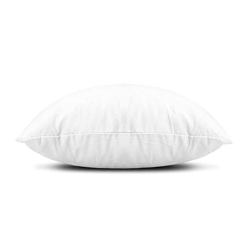 EDOW Throw Pillow Inserts, Set of 4 Lightweight Down Alternative Polyester Pillow, Couch Cushion, Sham Stuffer, Machine Washable. (White, 16x16) thumbnail 3