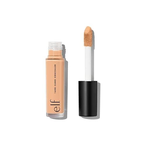 e.l.f. 16HR Camo Concealer, Full Coverage, Matte Finish Under-Eye & Blemish Corrector, Hydrating Formula, 16-Hour Crease-Resistant Wear, Medium Beige - Image 1