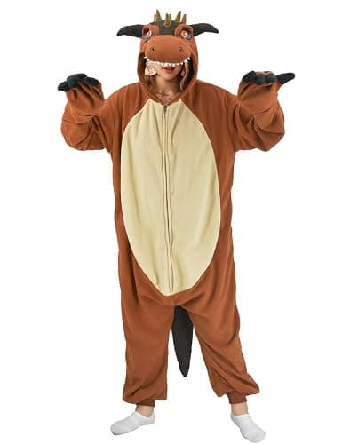 Adult Carnotaurus Onesie Pajamas Halloween Christmas Costume Cosplay Costume Women Men thumbnail 5