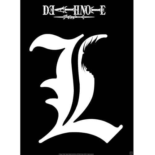 ABYSTYLE Death Note L Silhouette Unframed Mini Poster 15 x 20.5 Anime Manga Wall Art Prints for Bedroom Office Living Room Home Decor Gift Fans - Image 1