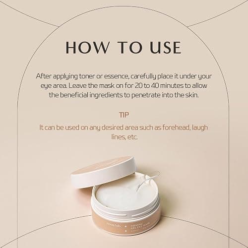 neos:lab Firming Gel Eye Mask 60ea (30pairs) - Refreshing Hydrogel Eye Patch with Collagen, Peptide, Rice Ceramide, Lactobacillus Ferment for a Firm Eye Area, Reduces Fine Lines, Eye Bags, Puffy Eye thumbnail 5