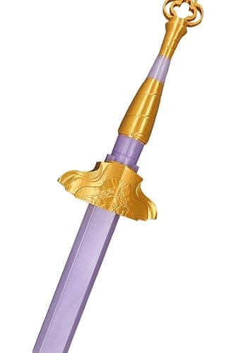 awlnany Cosplay Costume Props Sword 3D Printed Transparent Retractable Sword for Halloween Party Purple thumbnail 3