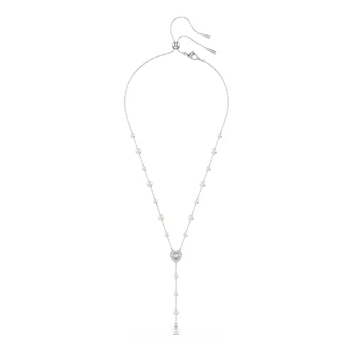 Swarovski Ariana Grande Collection, Clear Crystal & Pearls, Rhodium Finish, Necklaces, Earrings and Bracelets thumbnail 2