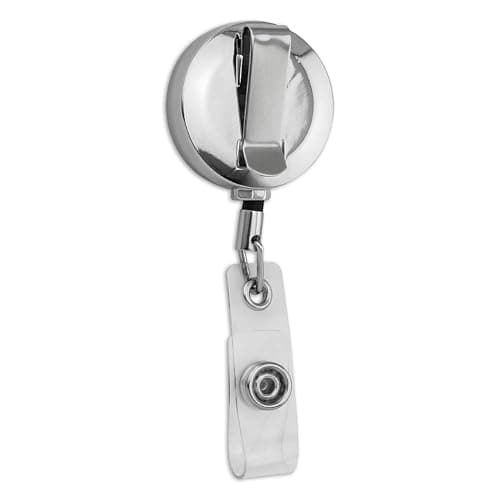 Batman Nightwing Logo Retractable Reel Premium Metal Chrome Badge ID Card Holder Clip thumbnail 3