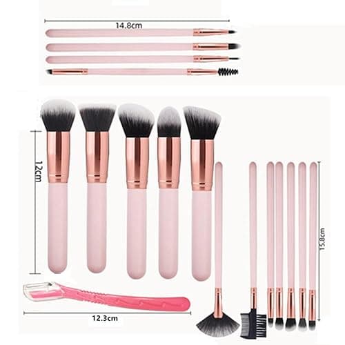 Make up Brushes, CAASFOOY 17 Pcs Professional Makeup Brushes Set Foundation Eyeshadow Blush Brush, Make Up Brushes Set Gifts for Women Christmas Stocking Stuffers for Adults thumbnail 2