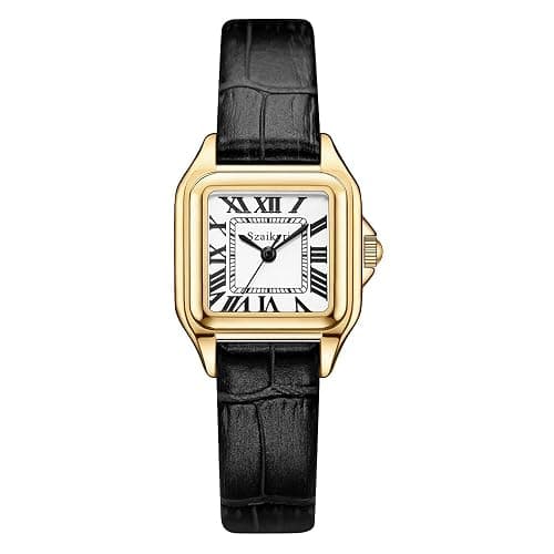 Szaikyri Classic Square Watches for Women with Roman Numerals Ladies Casual Dress Watch - Image 1