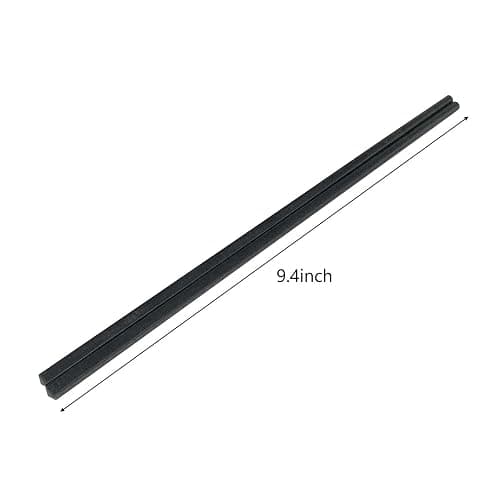 10 Pairs Fiberglass Chopsticks, Reusable Chopsticks, 9.3 inches Dishwasher Safe, Non-Slip, Black thumbnail 4