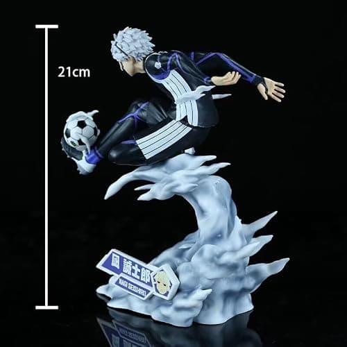 Starida Blue Lock Figure Seishiro Nagi Action Figure Statue Playing Football Version Anime Model 21CM PVC Sculpture Collectibles Ornaments thumbnail 3