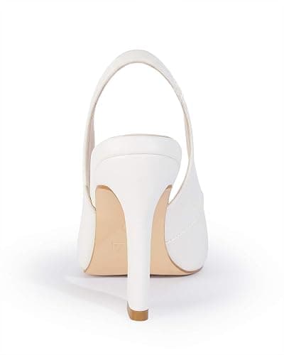 gihubafuil Womens Slingback Kitten Heels Closed Pointed Toe Wedding Party Dress Pumps Shoes thumbnail 6