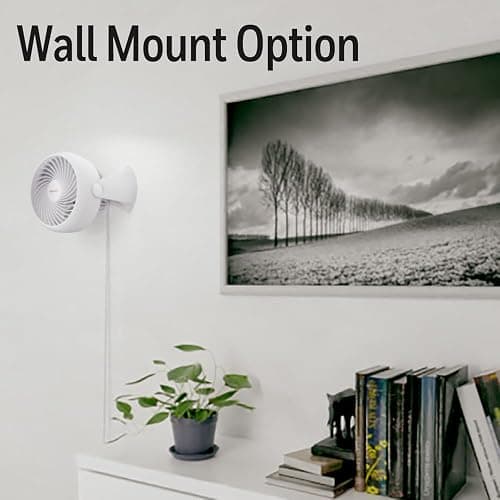 Honeywell HT-904 TurboForce Tabletop Air Circulator Fan, Small, White – Quiet Personal Fan for Home or Office, 3 Speeds and 90 Degree Pivoting Head - White thumbnail 7