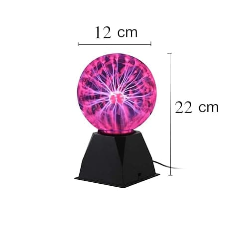DAXGD Lumière de Boule de Plasma, Lampe de Sphère d'ion de Boule Sensible Sensible au Toucher de 5 pouces Lumières de Nuit de Nouveauté de Lumière Rouge thumbnail 6
