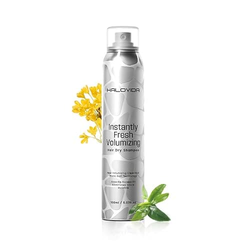 HALOVIDA Dry Shampoo for Women, Invisible Dry Scalp Shampoo Spray for Dark Hair Leaves No White Residue, Absorb Oils, Volumizing & Refresh Hair for 72 Hours, 5.07 Fl Oz - Image 1