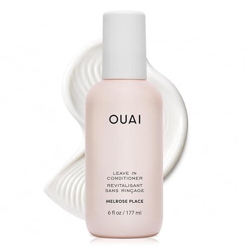 OUAI Multitasking Leave In Conditioner - Melrose Place Scent - Full Size | Heat Protectant Spray up to 450°F, Lightweight, Hydrating Detangler & Anti-Frizz Primer for Curly, Fine & Color-Treated Hair - Image 1