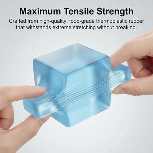 Ice Cube Slow Rising Stress Balls for Adults, 1 Inch Anxiety Relief Soft Ice Cube Squeeze Balls for Adult, Woman, Man, Party Favors, Birthday Gifts (Blue) thumbnail 5