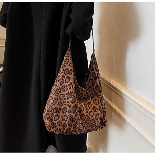 DOTITOY Cheetah Leopard Print Tote Bag Large Capacity Bag Leopard Bag Women Shopper Women's Bag thumbnail 7
