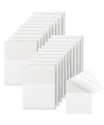 Mr. Pen- Small Transparent Sticky Notes, 1.5"x2", 20 Pads, 1000 Sheets, Mini See Through Self-Adhesive Notes Bulk for Bible Journaling and Studying, Water-Resistant, Clean Removal - Image 1