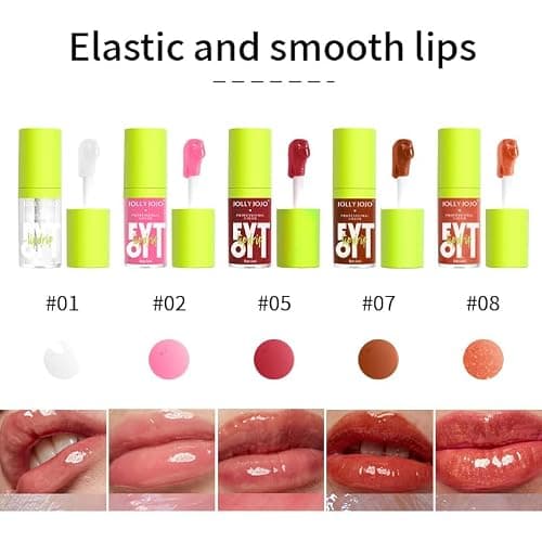 Lip Oil Kits,5pcs Hydrating Tinted Lip Gloss,Lipoil Set for Women Girls Teens,Lip Glosses Packs,Gift for Girl Women Lip Makeup Care thumbnail 3