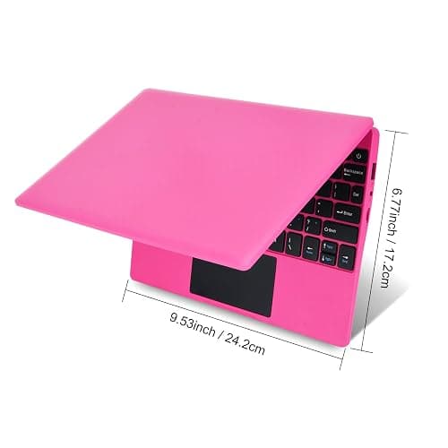 HBESTORE 10.1Inch Laptop,Quad-Core Processor with Android 12.0 OS,2GB RAM,64GB EMMC,Built-in Camera, WiFi,USB Interface,Tpye-C Charging for Learning and Entertainment (Pink 2GB+64GB) thumbnail 4