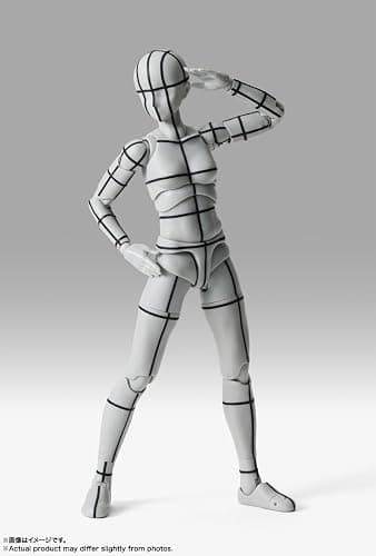 TAMASHII NATIONS - Body-Kun/Body-Chan - Body Chan -Sports- Edition-Wire Frame- (Gray Color ver.), Bandai Spirits S.H.Figuarts Action Figure thumbnail 4
