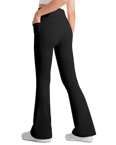 JOCMIC Girls Flare Leggings Kids Bell Bottom High Waisted Dance Yoga Flared Pants thumbnail 6