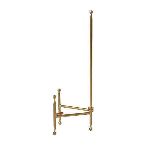 Studio Decor Gold Colored Steel Tabletop Easel - Decorative Stand for Pictures, Frames, Books, Cards, Plates - 1 Pack thumbnail 2