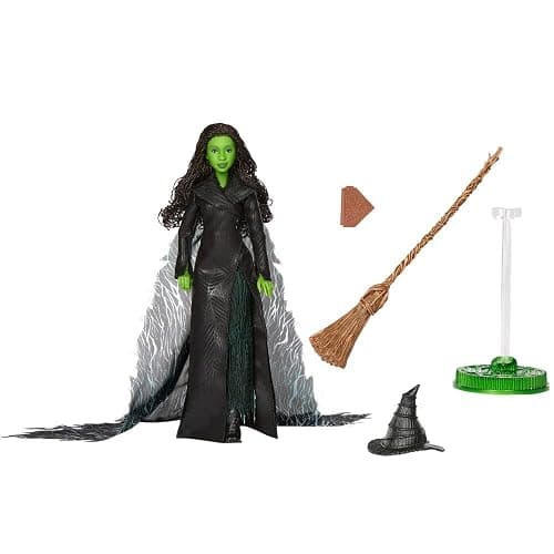 Mattel Universal Pictures' Wicked: for Good Deluxe Elphaba Fashion Doll with Removable Outfit & 4 Accessories, Inspired by The Movie thumbnail 4