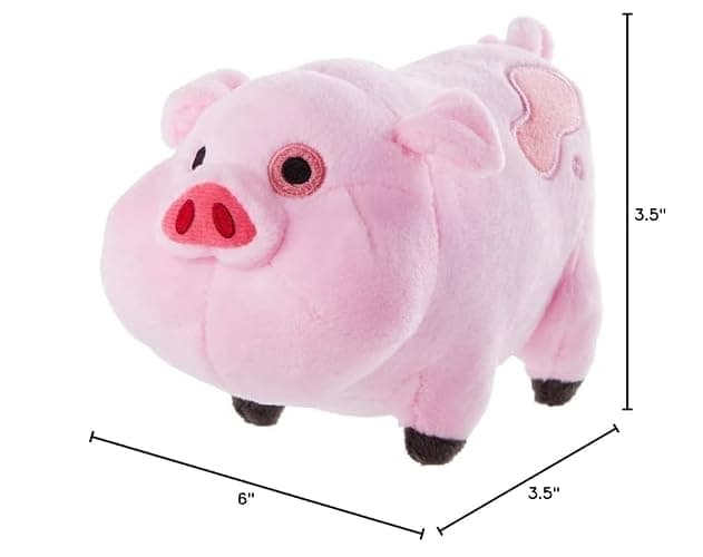 EIKOU Gravity Falls Waddles Pig Mabel Barfing Plushes Dolls Kids Toy 7" （Comes with Pendant） thumbnail 2